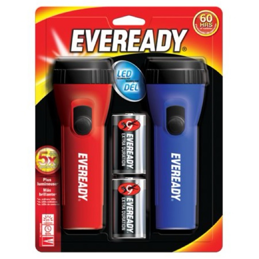 General Purpose LED Flashlight 2 Pack